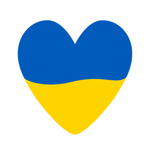 Support for Ukraine - Heart
